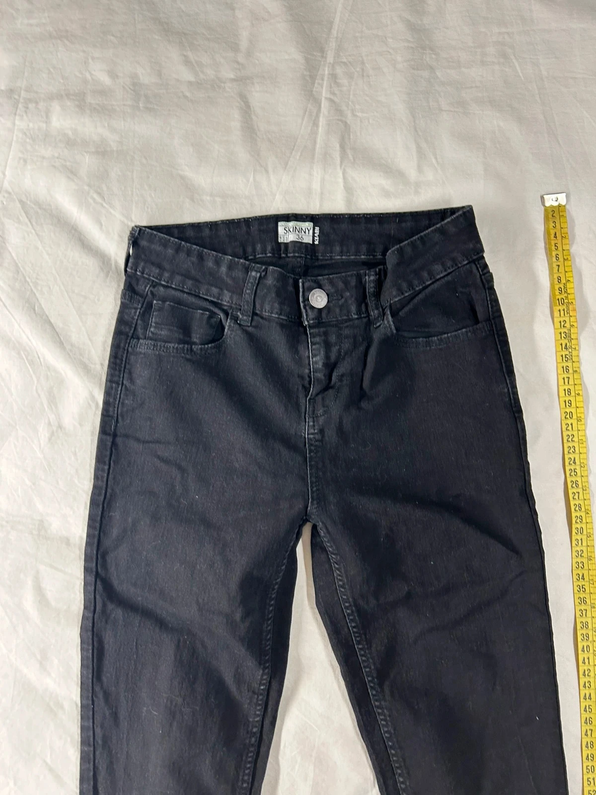 Jeans pretos skinny kiabi tamanho 36 – photo 2